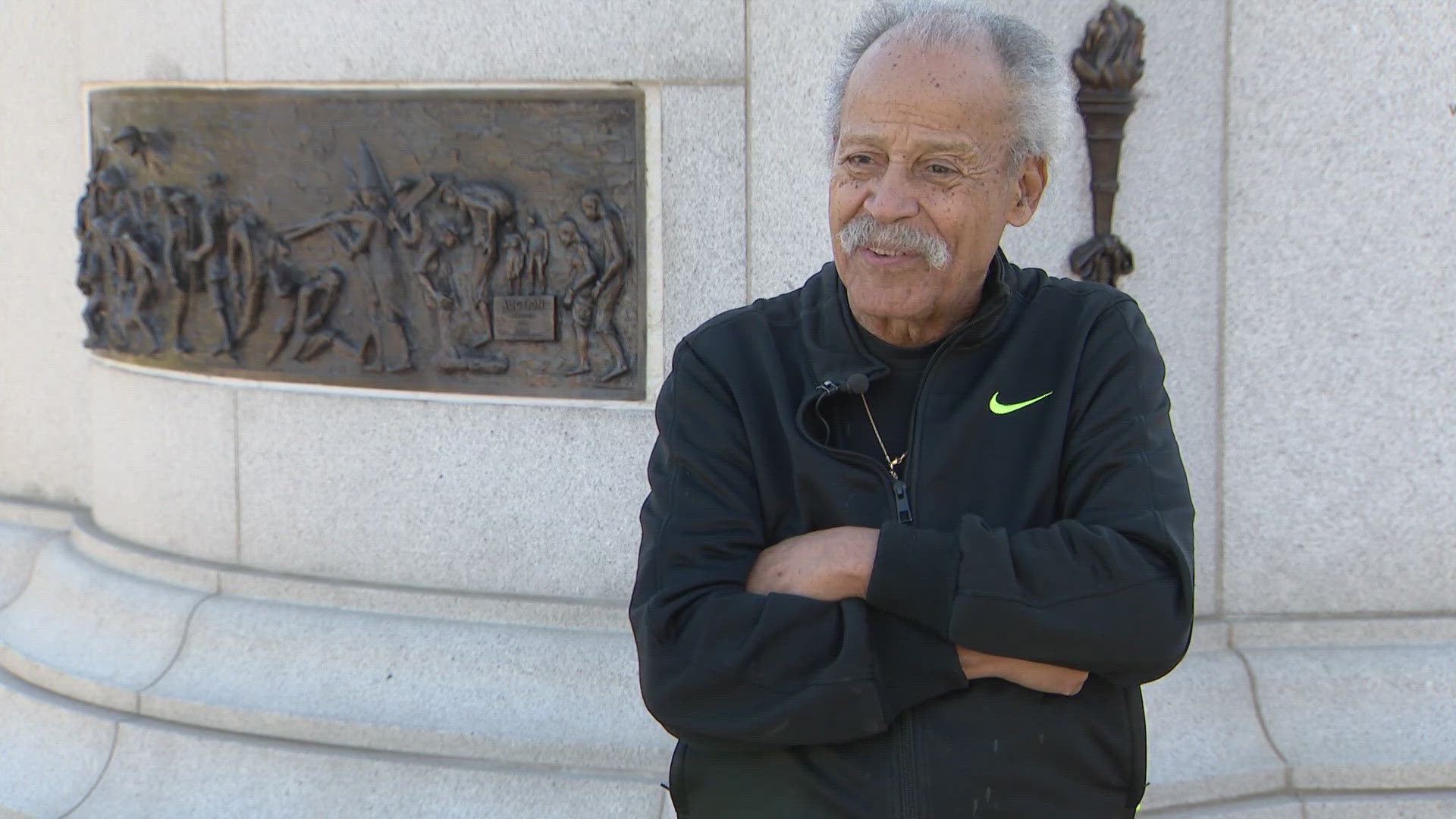 Ed Dwight said he put the damaged pieces back together and reinstalled them to make Denver's Martin Luther King Jr. memorial whole again.