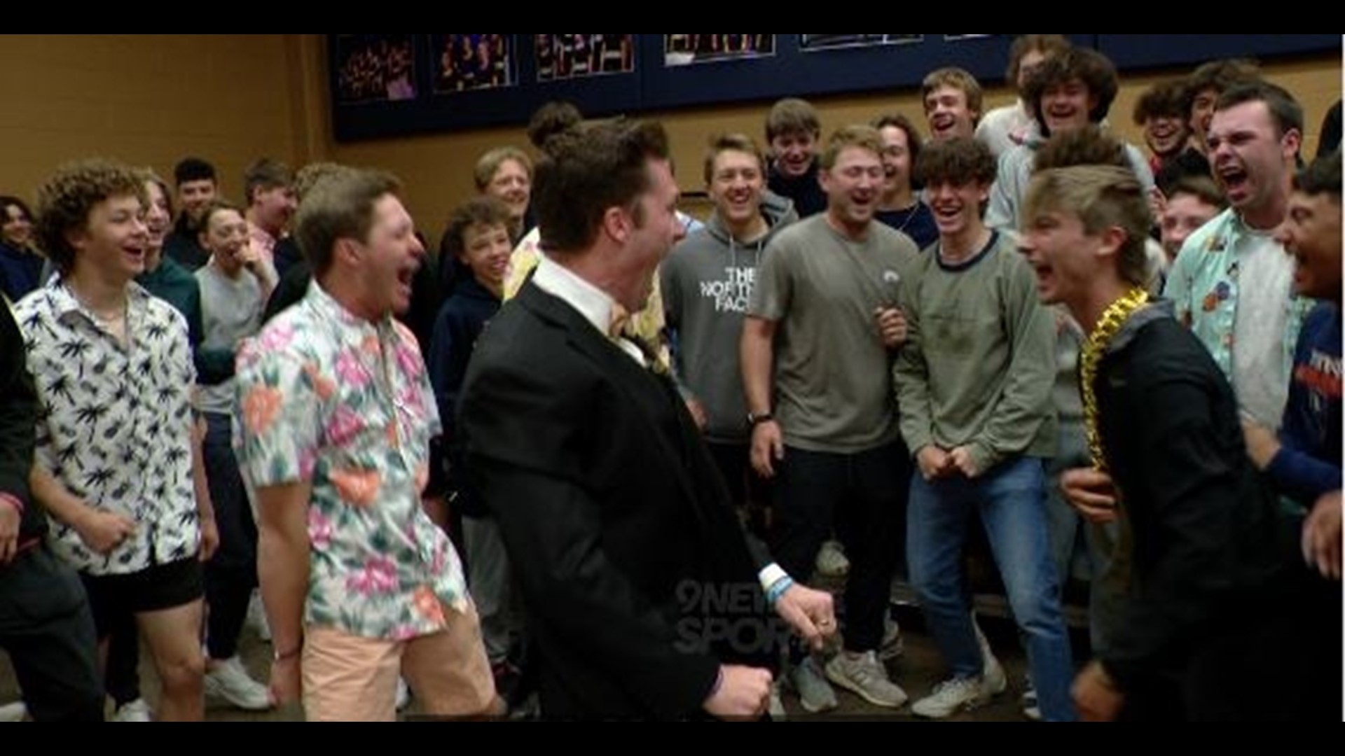 The Titans senior was surprised in front of the entire program!