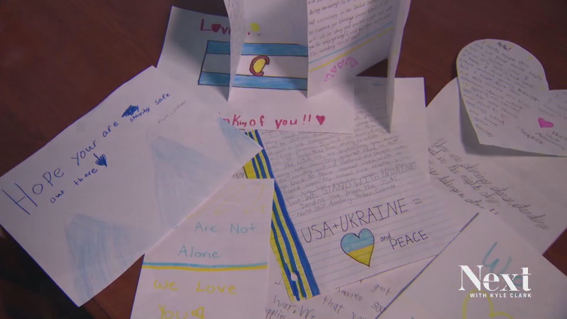 Students at North Star Academy teamed up with Ukrainians of Colorado and Project CURE to put together care packages, each with a personalized letter.