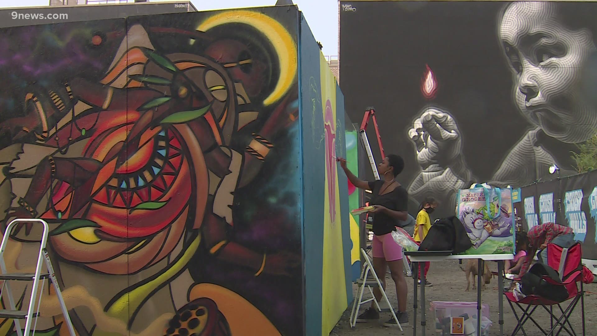 Organizers for Crush Walls in the River North Art District say the event already lends itself to social distancing.