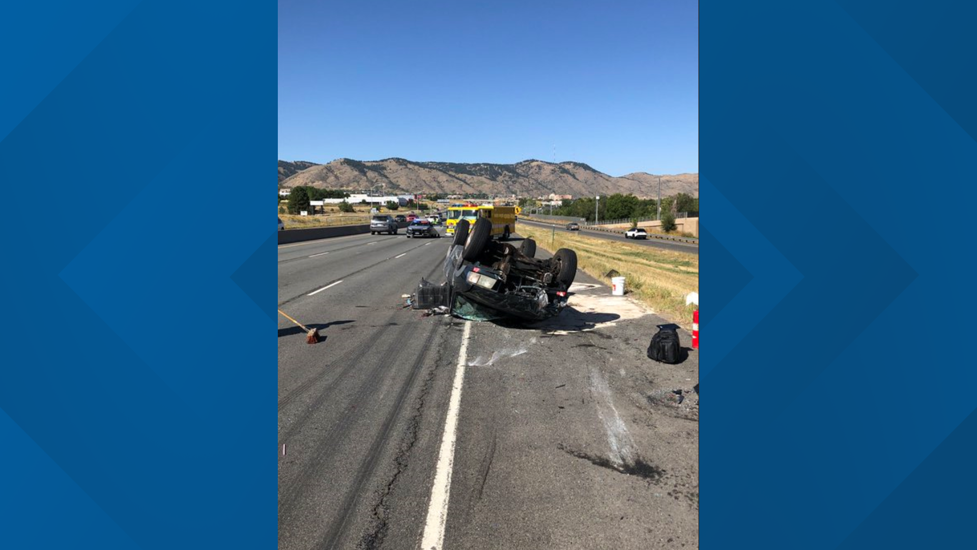 One-hospitalized-in-three-vehicle-crash | 9news.com