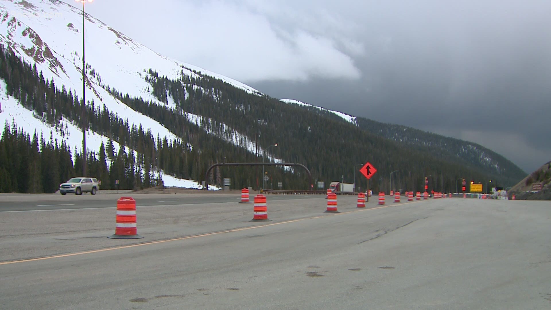 Closures were in place on either side of the tunnel, CDOT said.