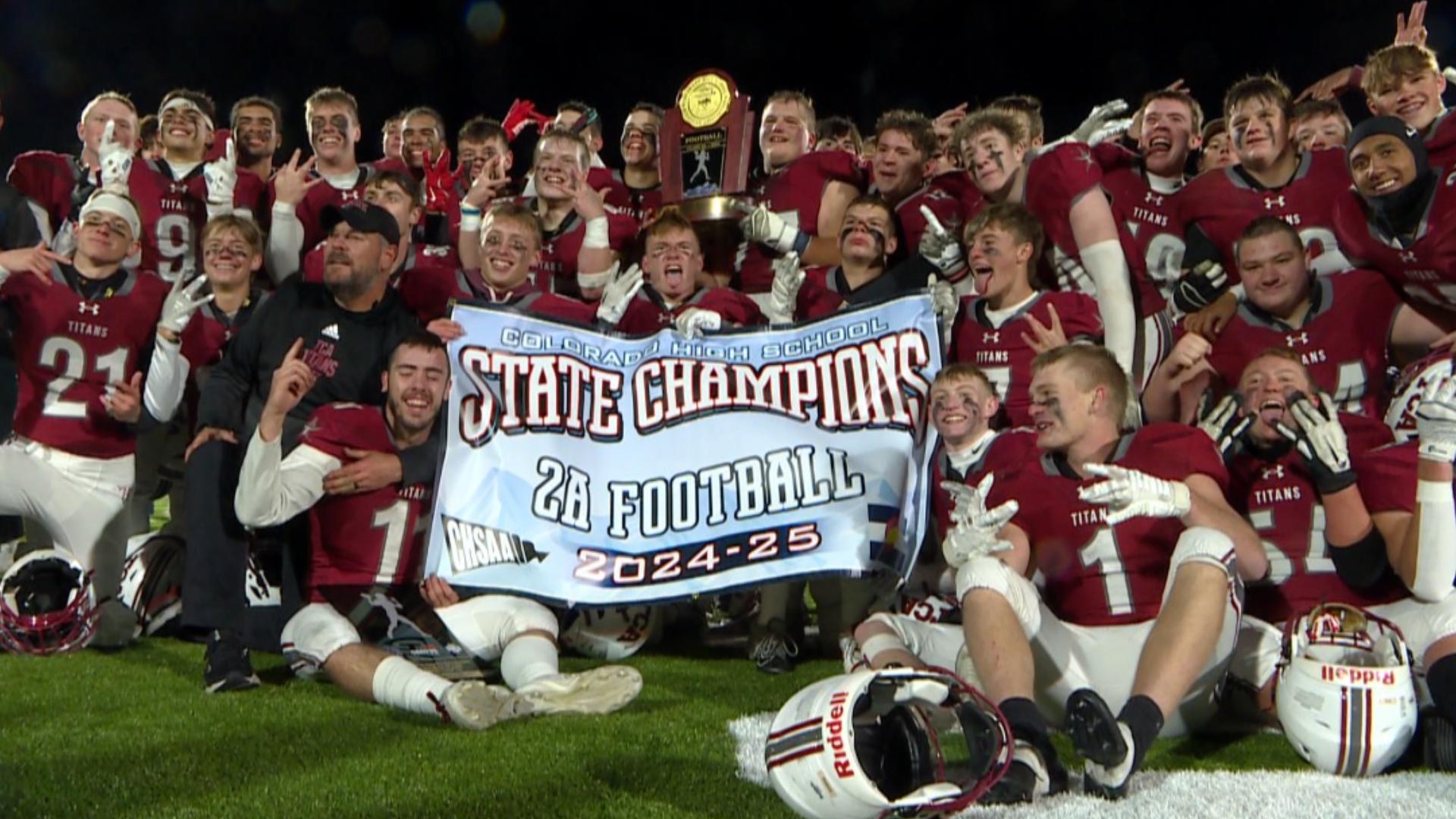 The Titans outlasted the Eagles 42-36 to capture their first state title in program history.