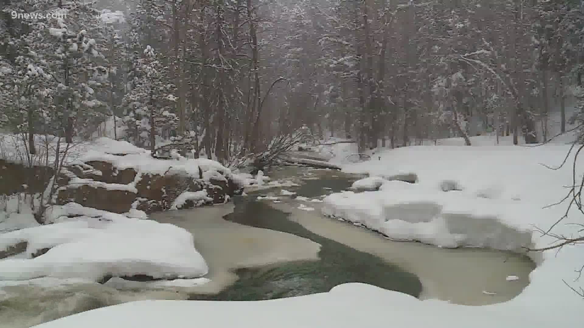 Although the snow didn't add up to much in the Denver metro area, there's was a record amount in the foothills near Boulder.