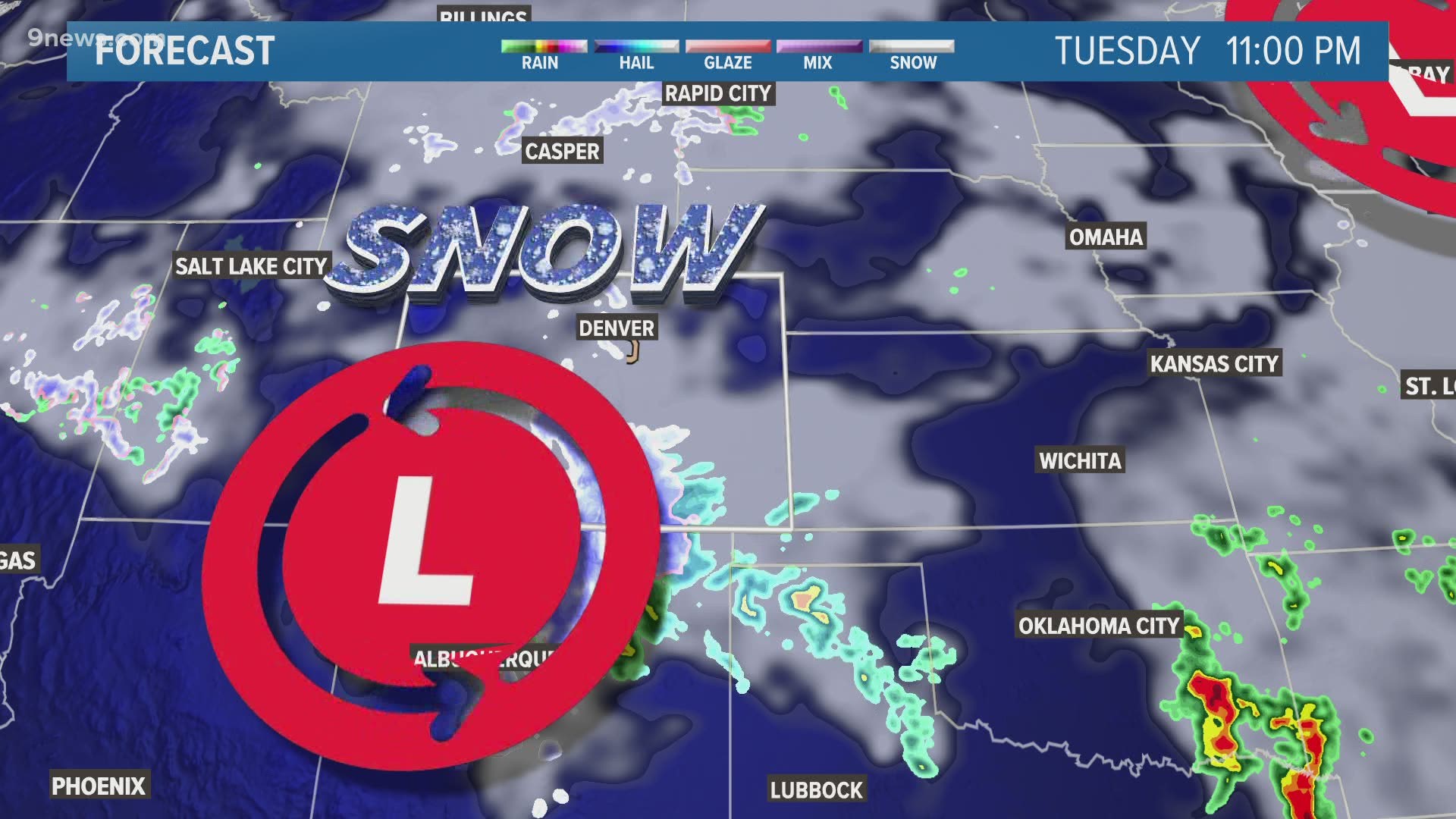9NEWS Meteorologist Danielle Grant provided an update to the winter storm that pummeled Colorado and the Front Range.