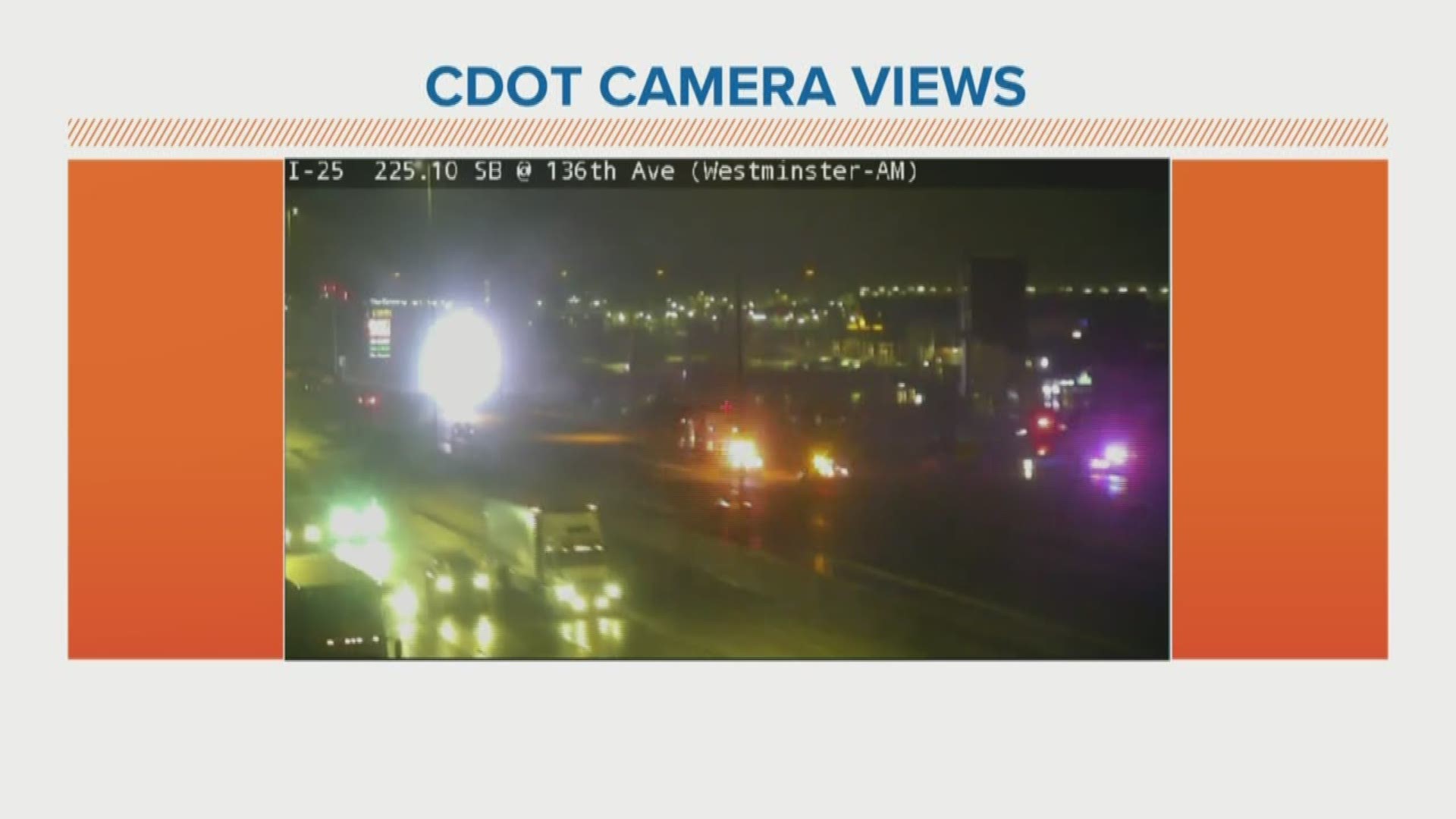 A woman was killed in rollover crash on northbound I-25 early Monday morning.