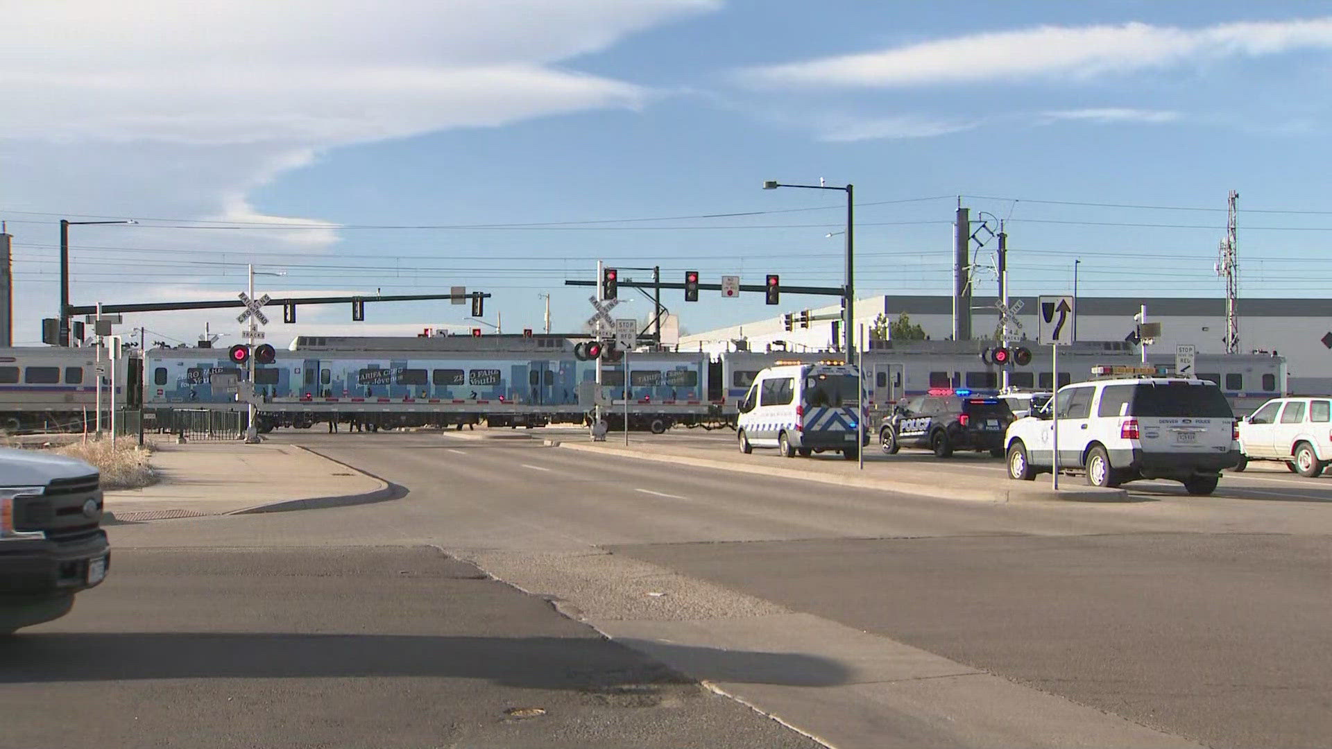 Pedestrian hit by RTD train in Denver near Smith Road and Monaco Street ...