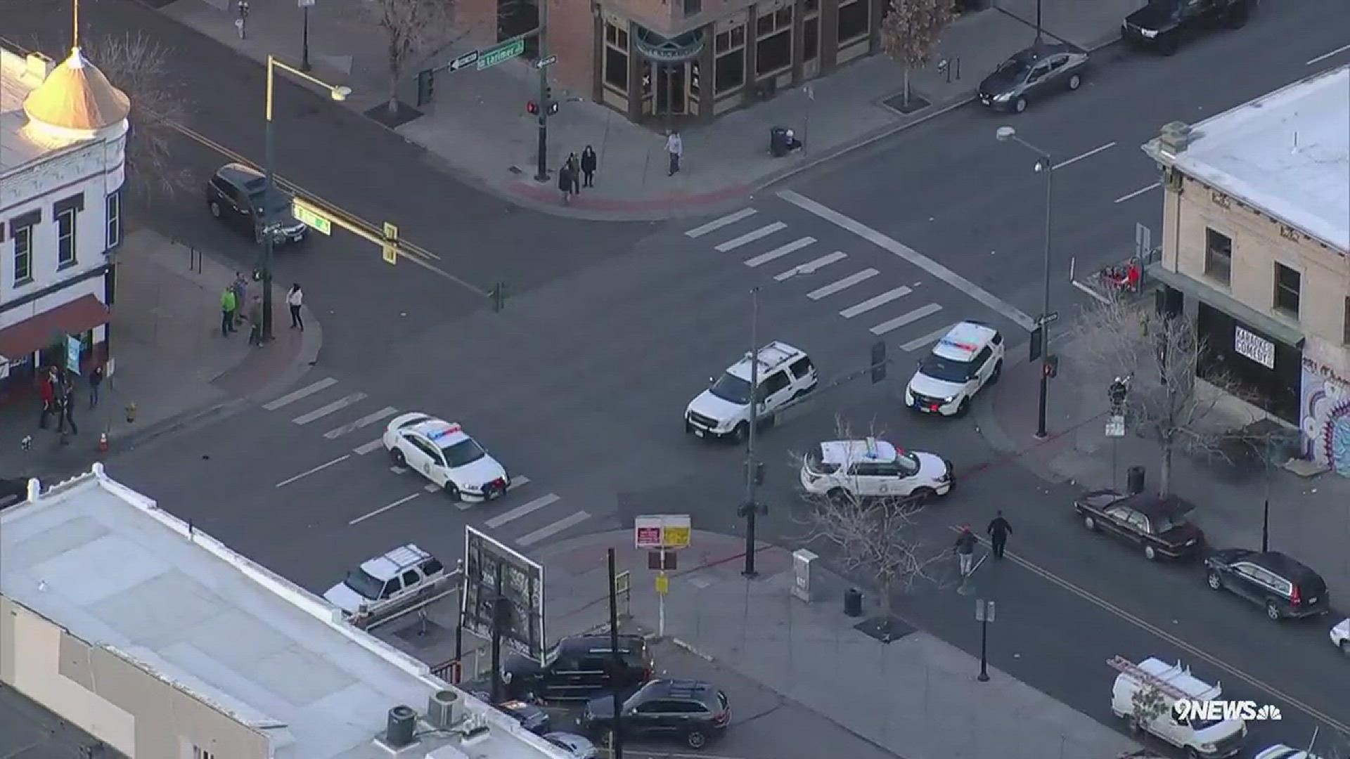 Multiple people have been shot near 21st and Lawrence streets in downtown Denver Monday, according to a tweet from the Denver Police.