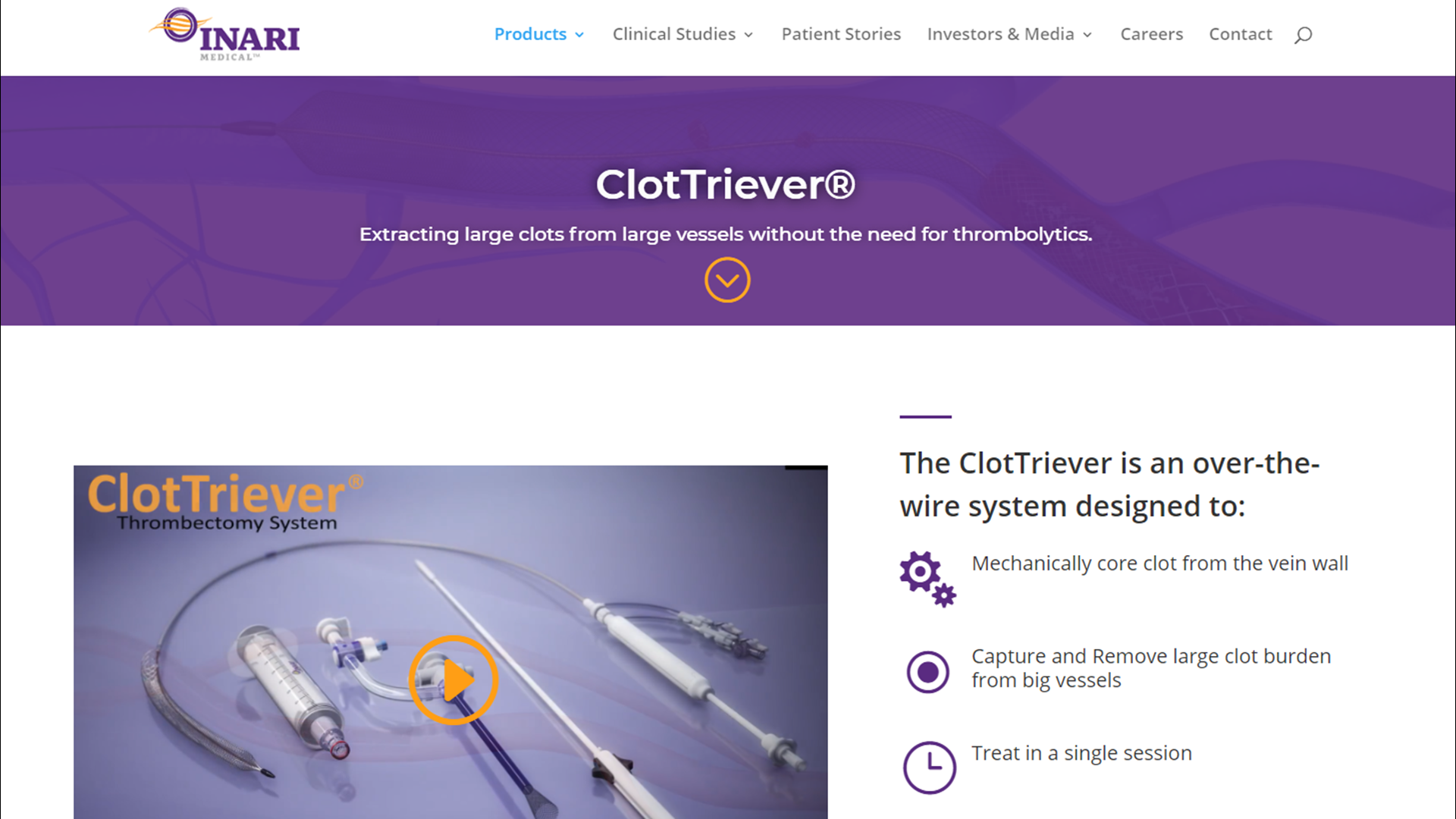 Learn more about the ClotTriever at VascularInstitute.com.