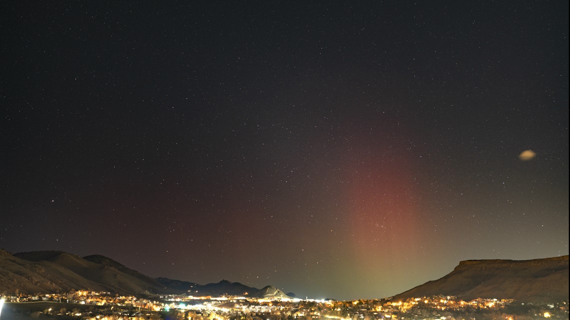 Timelapse: Aurora Borealis seen from Golden early Monday morning