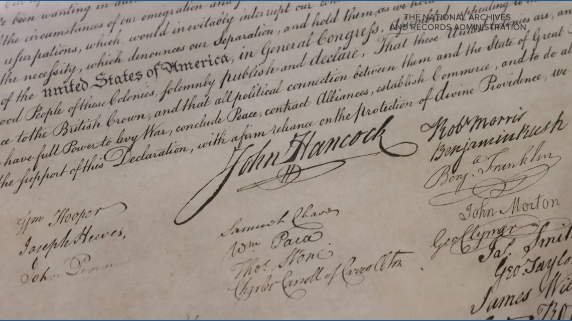 Historic founding documents, including rare copies of the Declaration of Independence and Treaty of Paris, will be sh...