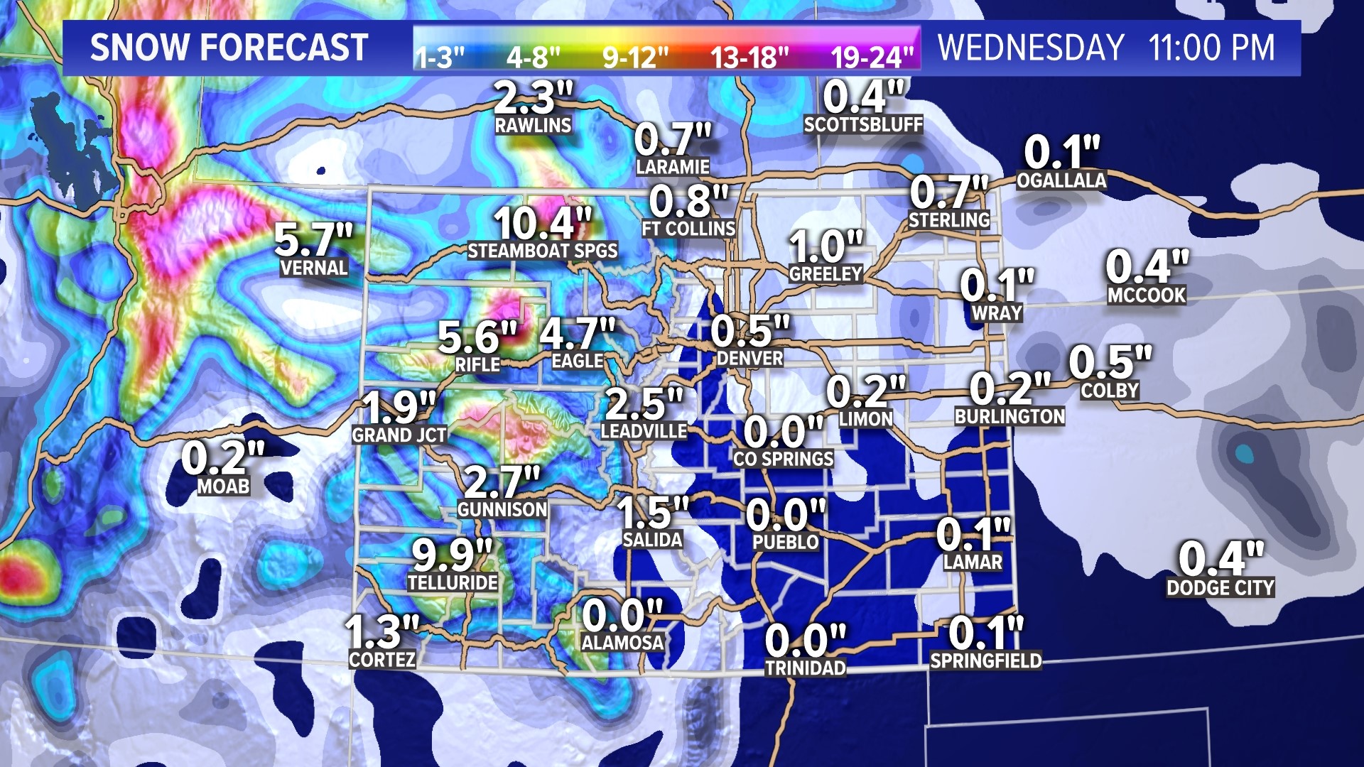 Winter Weather Advisory posted as snow returns to Colorado | 9news.com