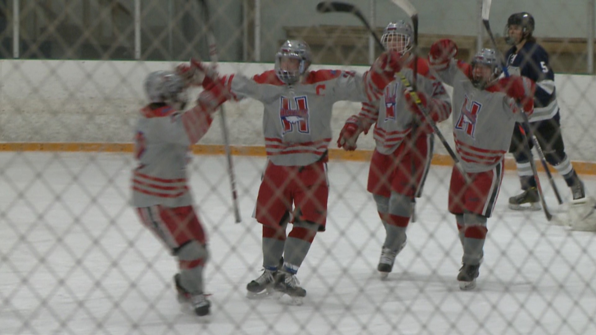 The Eagles defeated their Littleton rivals 6-3 at South Suburban Ice Arena on Thursday night.