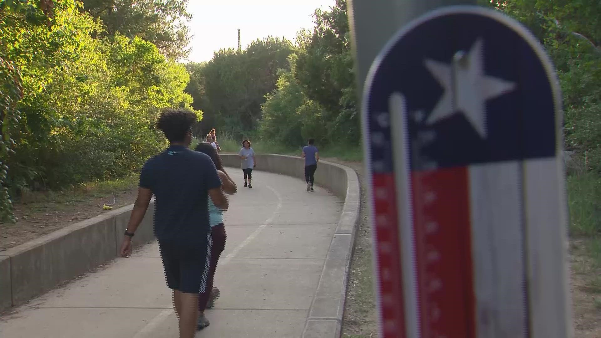 The Austin area is currently in the middle of a pretty intense heat wave. We went out to Walnut Creek Metropolitan Park to find out how locals are beating the heat.