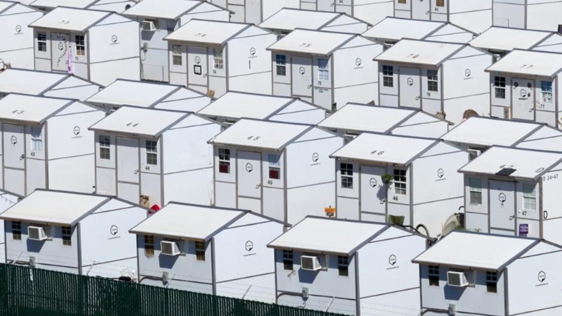 Newsom's 1,200 tiny homes for California homeless still vacant | 9news.com
