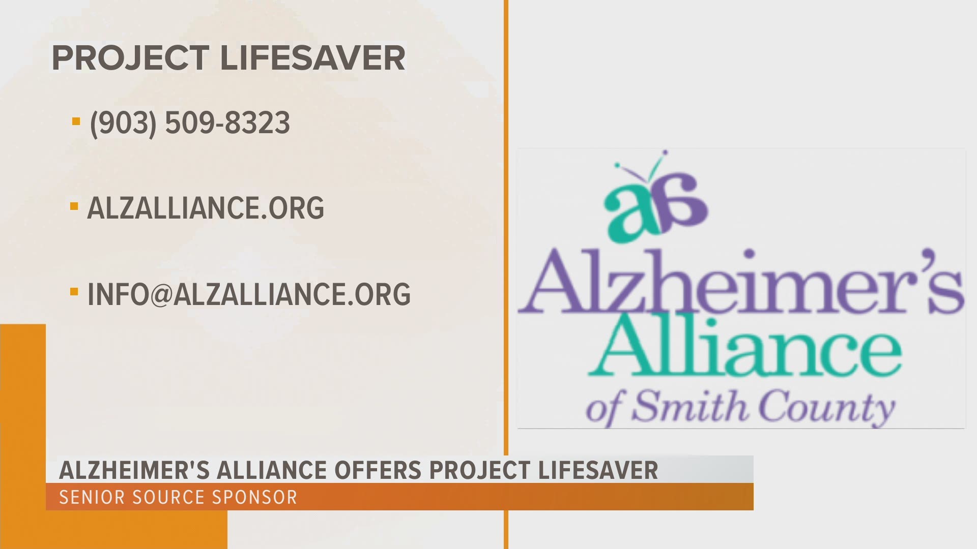 Alzheimer S Alliance Of Smith County Offers Project Lifesaver To Help Locate Dementia Alzheimer S Patients Who Wander 9news Com
