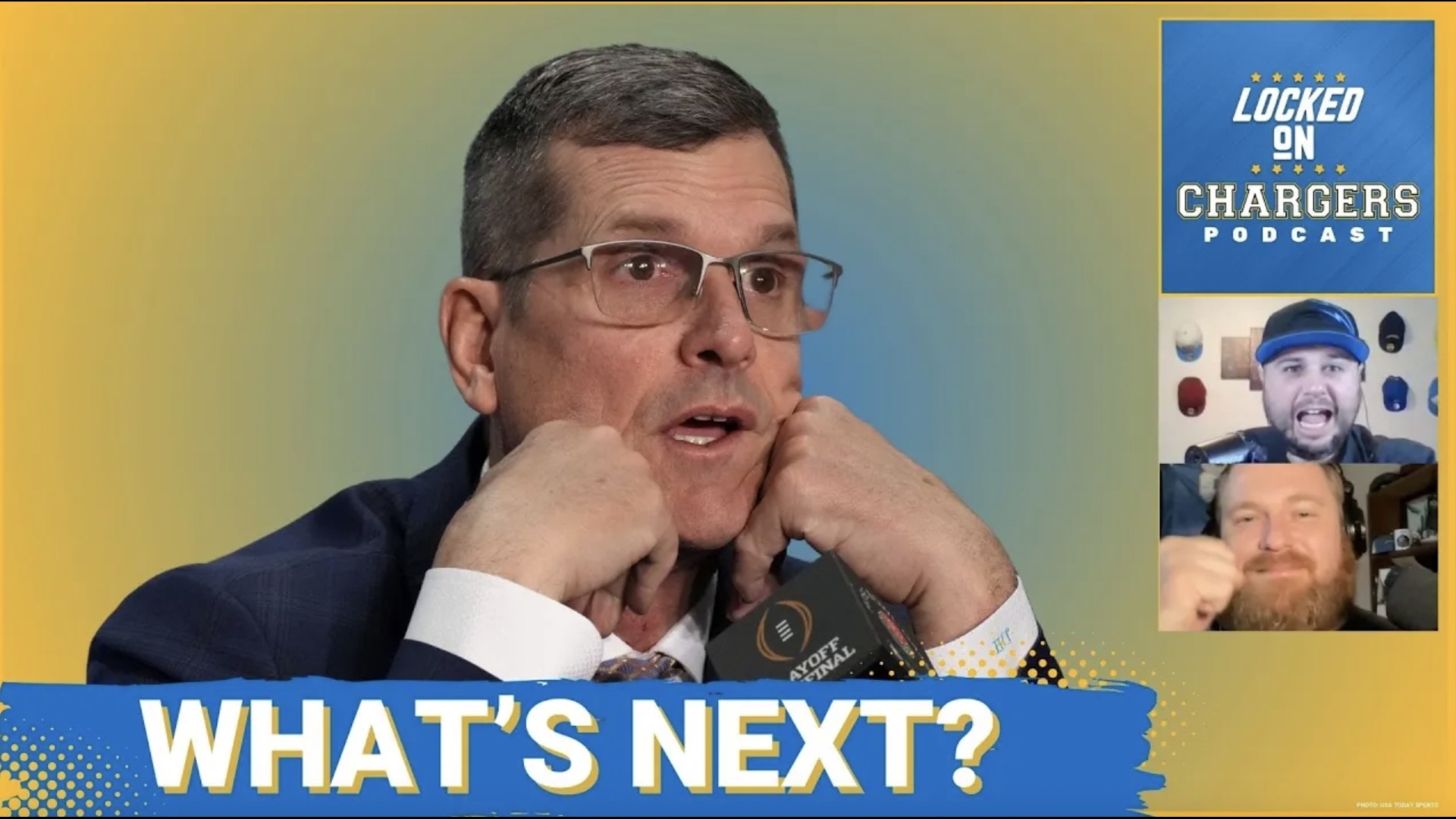 The big fish is in the building and now the biggest thing on Jim Harbaugh's agenda is finding a general manager that sees his vision.