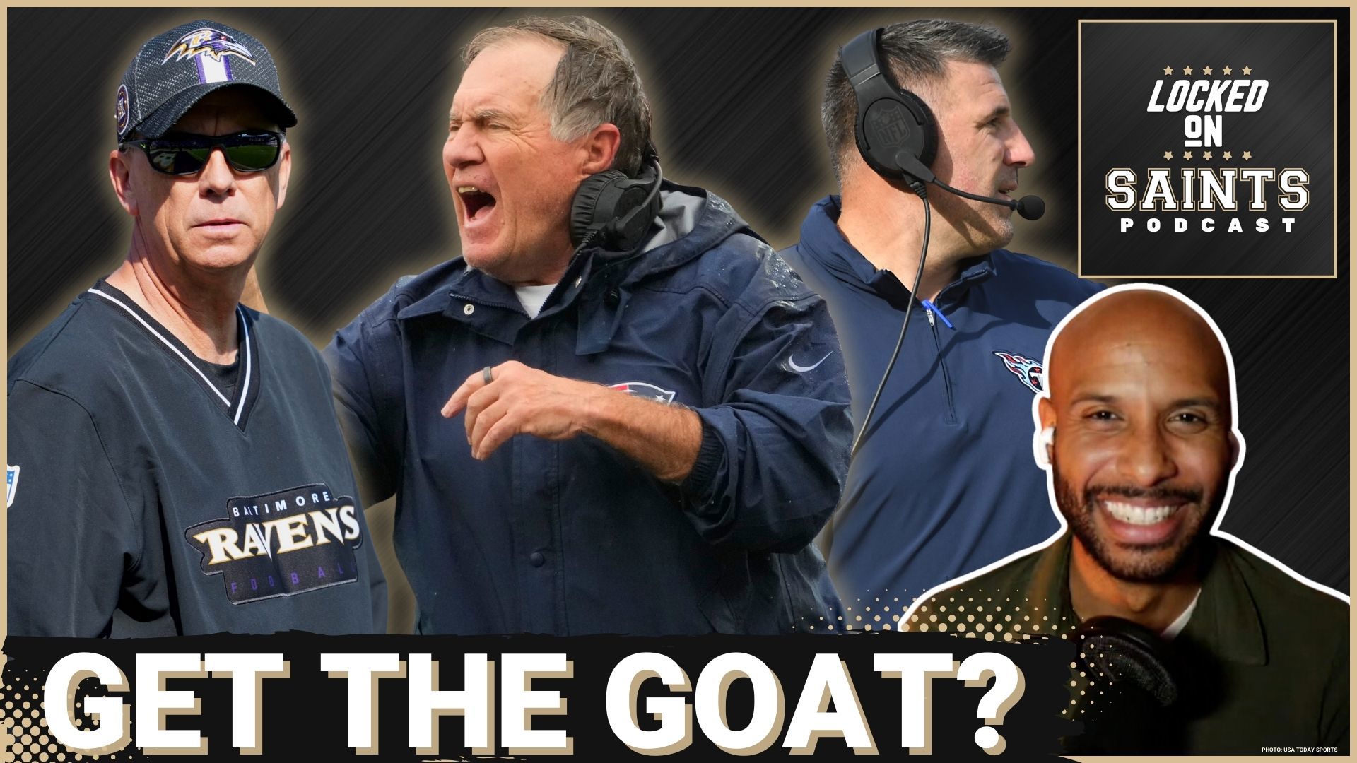 The New Orleans Saints' potential head coaching candidates will be plentiful, featuring from an NFL legend like Bill Belichick and to his disciple in Mike Vrabel.