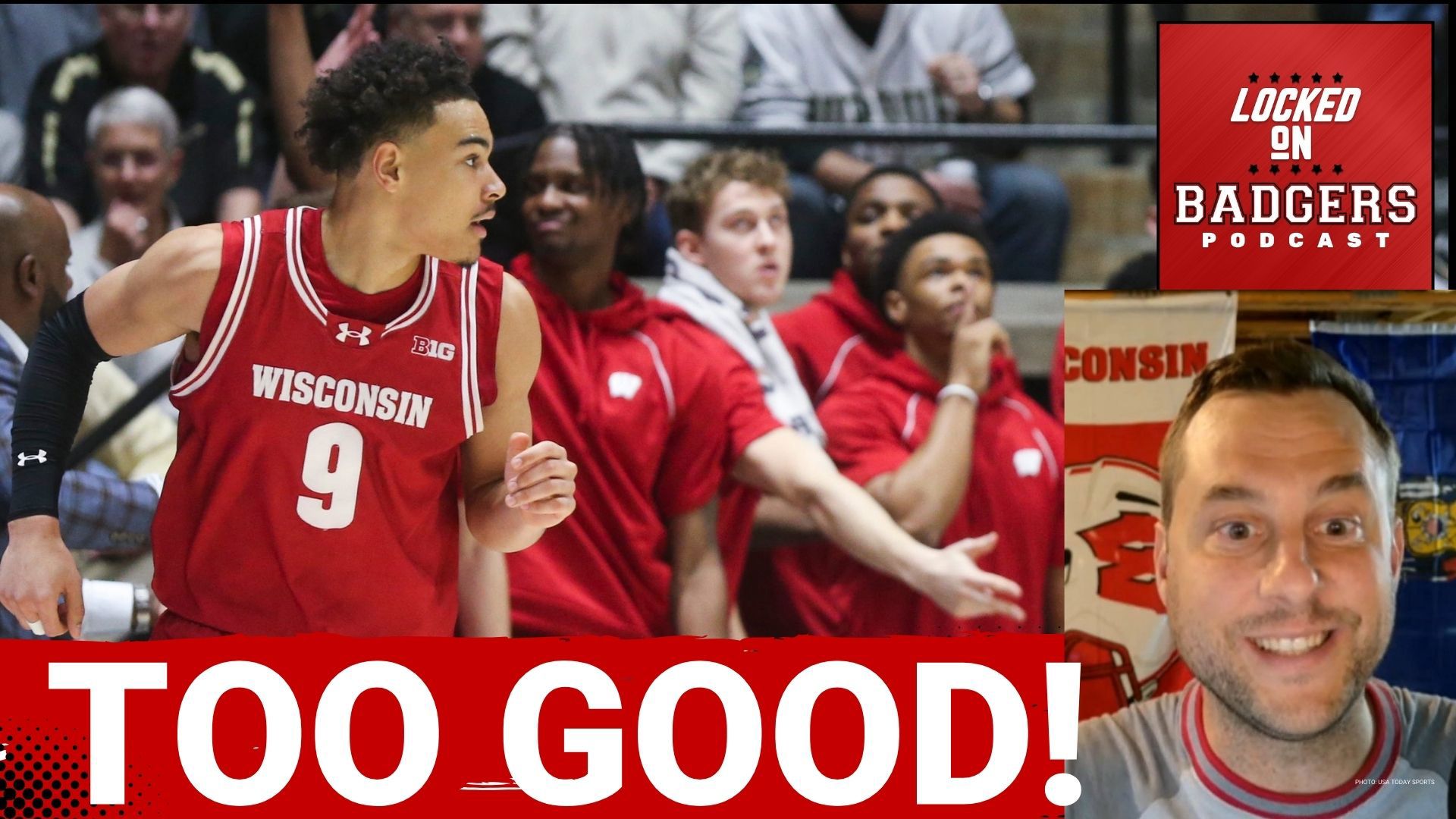 Wisconsin badgers and illinois basketball reaction show john tonje and