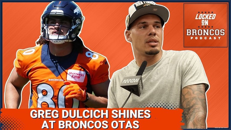 Denver Broncos tight end Greg Dulcich shines during Thursday’s Broncos OTAs