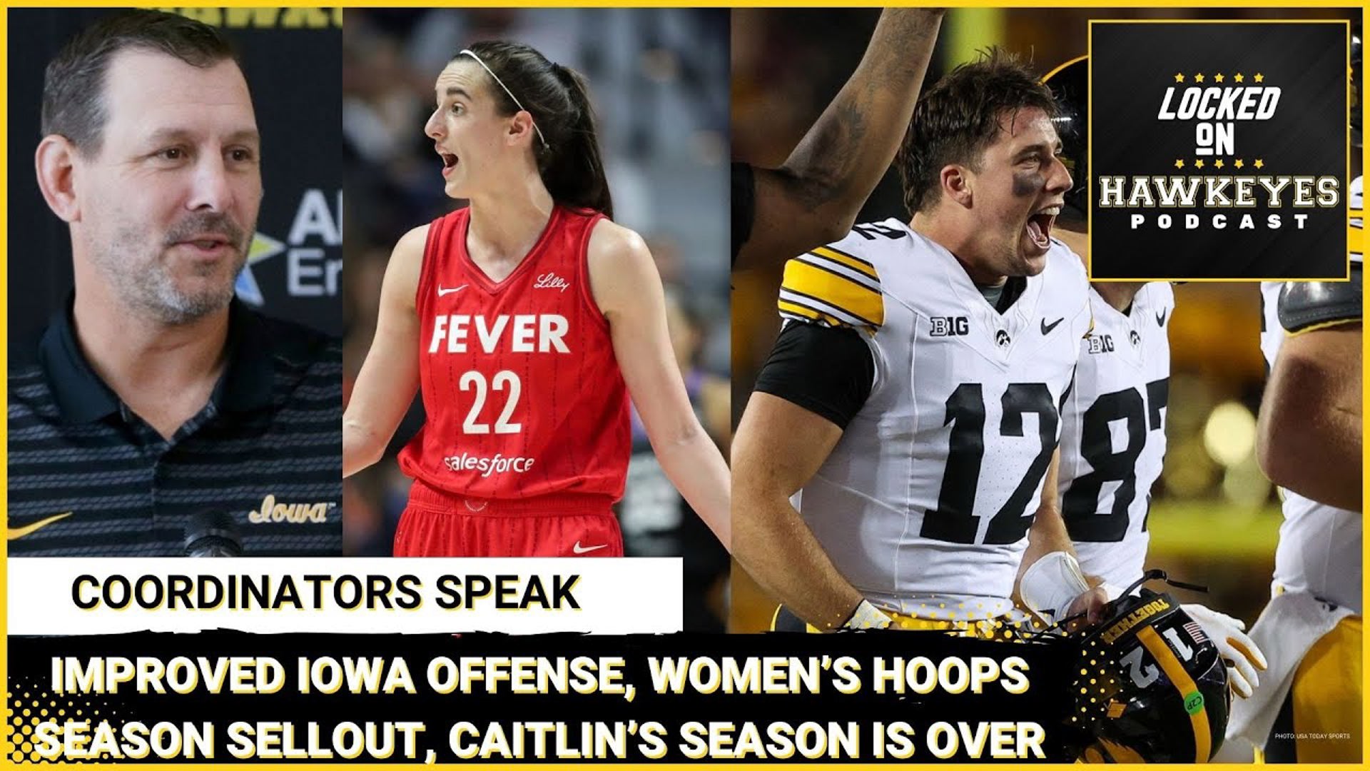 Iowa Football Coordinators review, Caitlin's Season Ends, and Women's