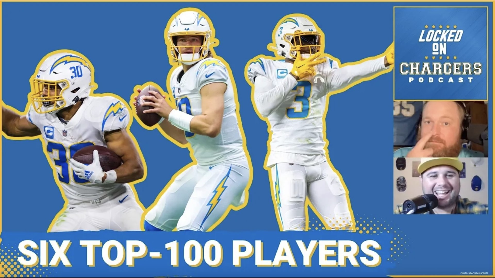 Six Los Angeles Chargers Named to NFL's Top 100 Players List Led by Austin  Ekeler and Derwin James