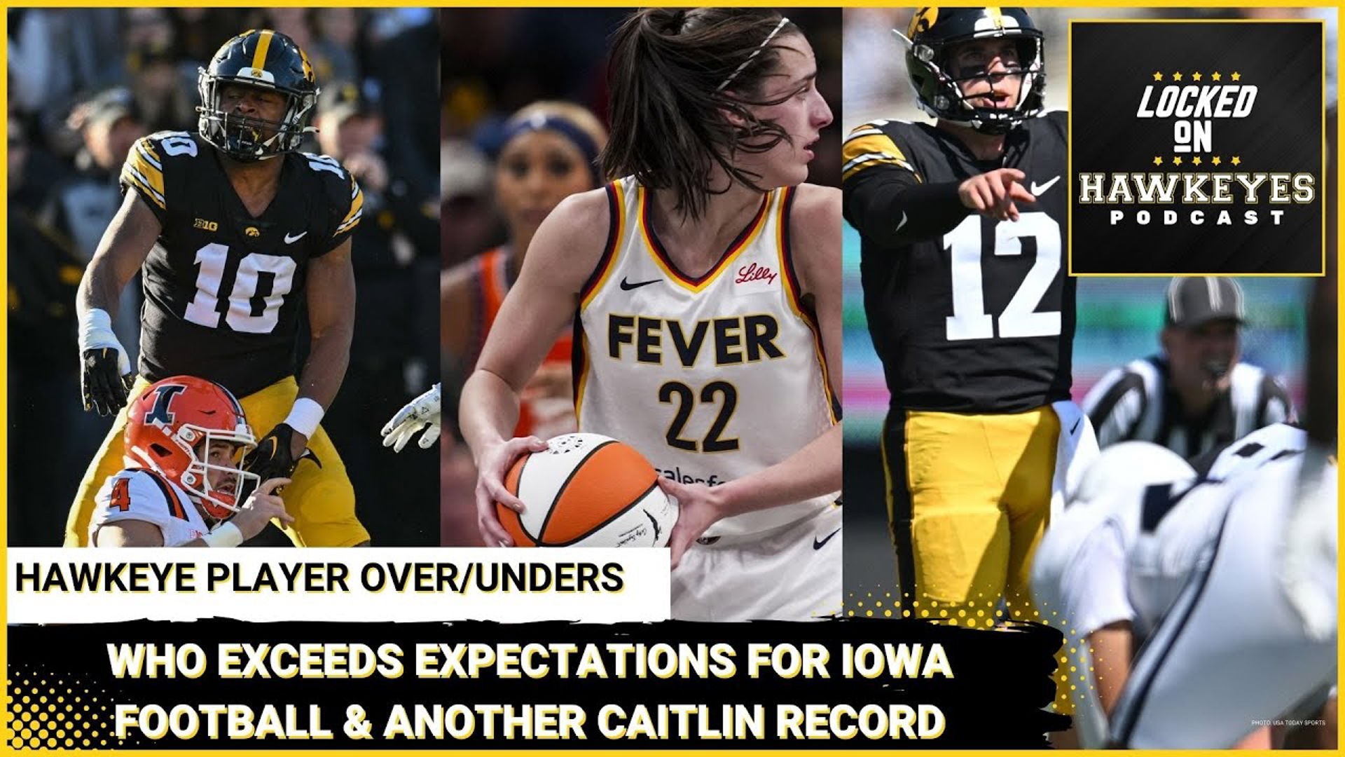 Hawkeye Player Over/Unders, David Eickholt joins the show and Caitlin Clark's Fever Impact