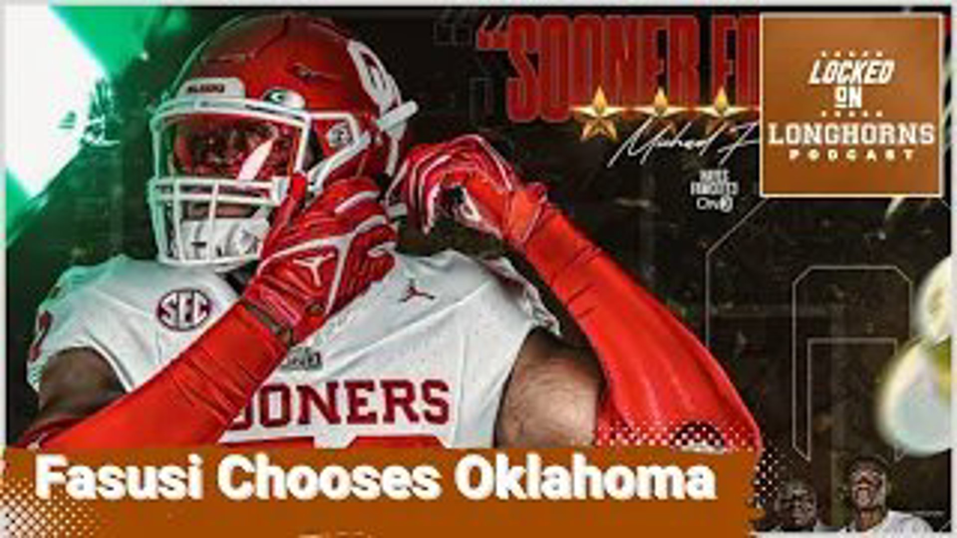 Priority 5 star offensive tackle Michael Fasusi has chosen the Oklahoma Sooners over the Texas Longhorns and the Texas A&M Aggies.