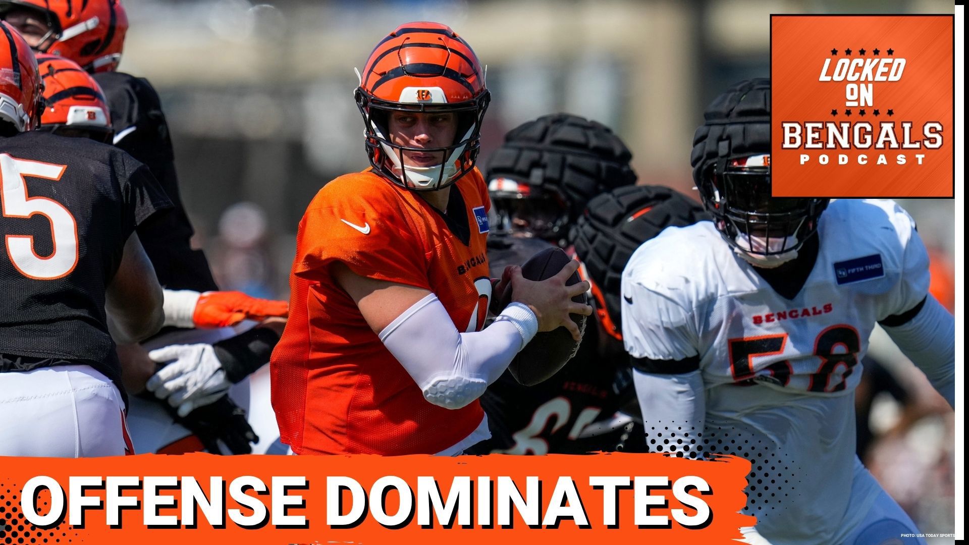 The Bengals starting offense scored touchdowns on 5 of 6 tries on Sunday in unscripted 11-on-11s. Jake Liscow & James Rapien recap the successful day for Joe Burrow