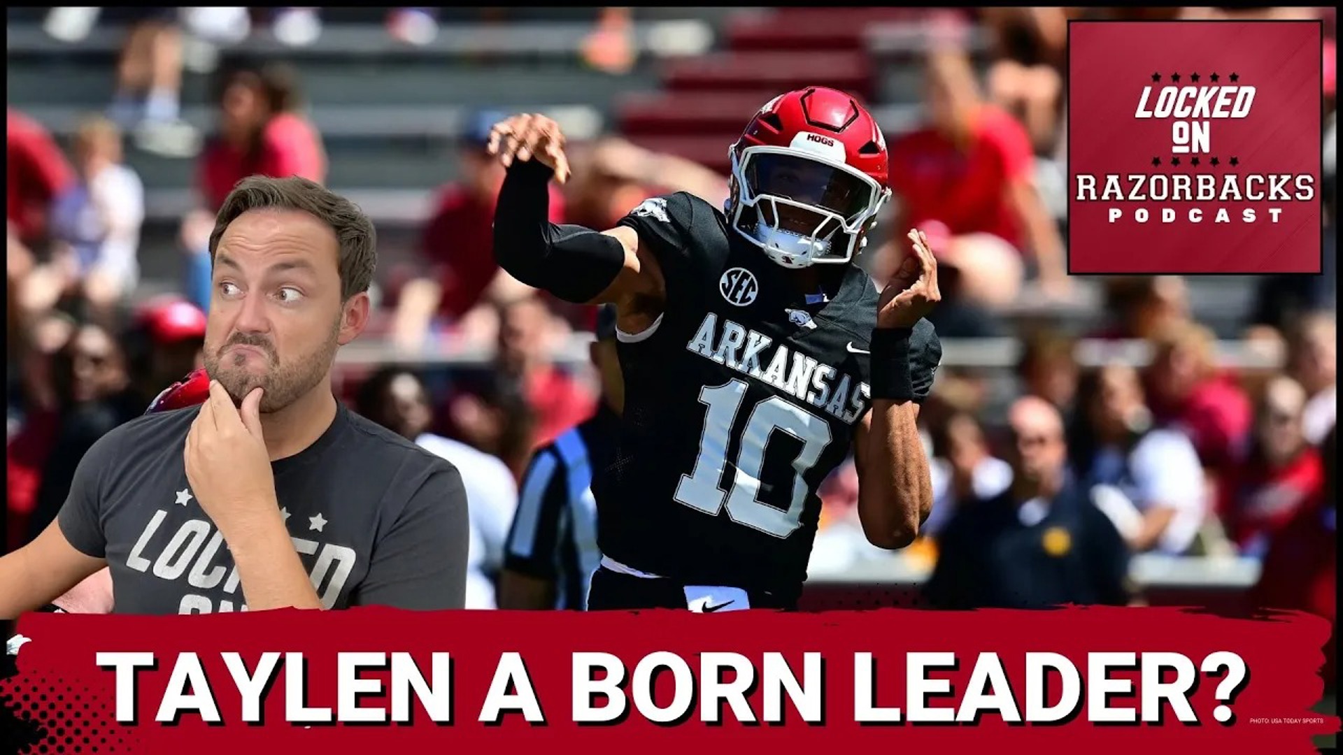 Razorback Head Coach Sam Pittman announced that he would be bringing Landon Jackson, Andrew Armstrong, and Taylen Green to SEC Media Days.