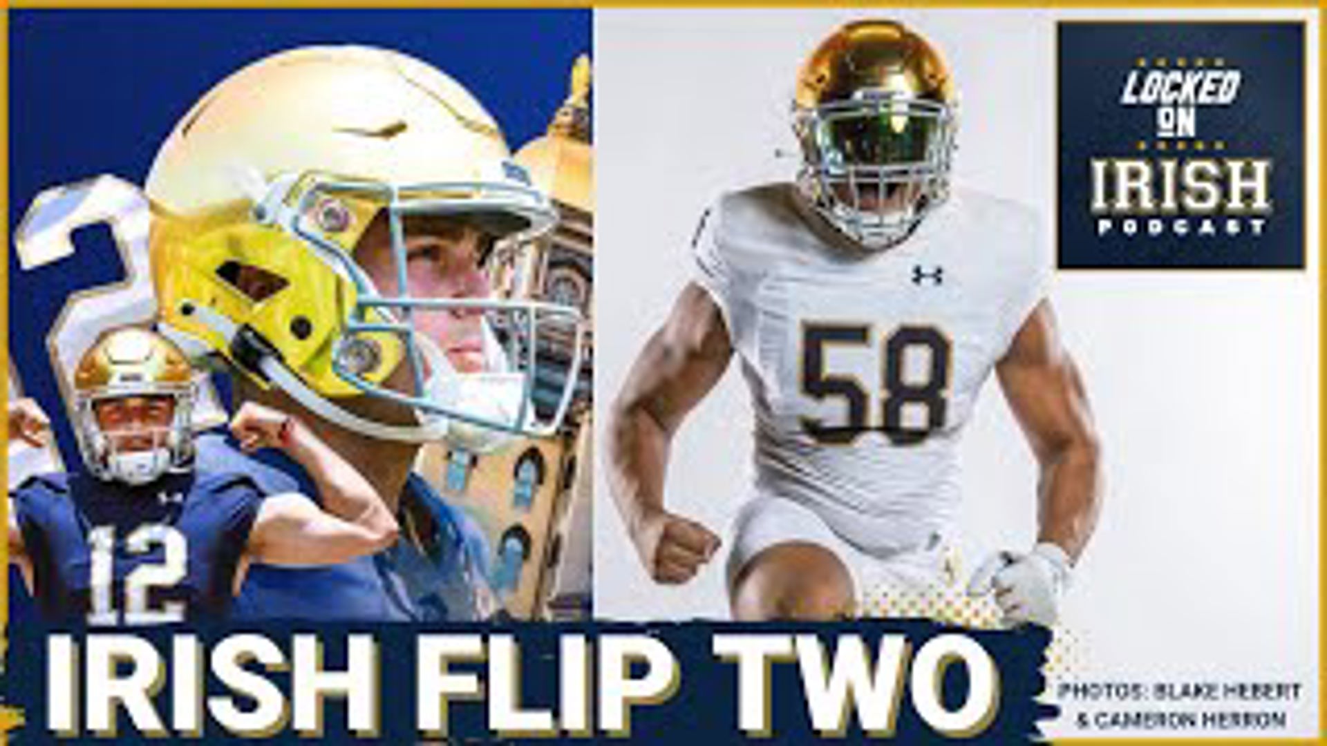 Marcus Freeman and Notre Dame added two more prospects to their class of 2025 this week, after the Irish flipped QB Blake Hebert from Clemson and Iowa's Cam Herron.