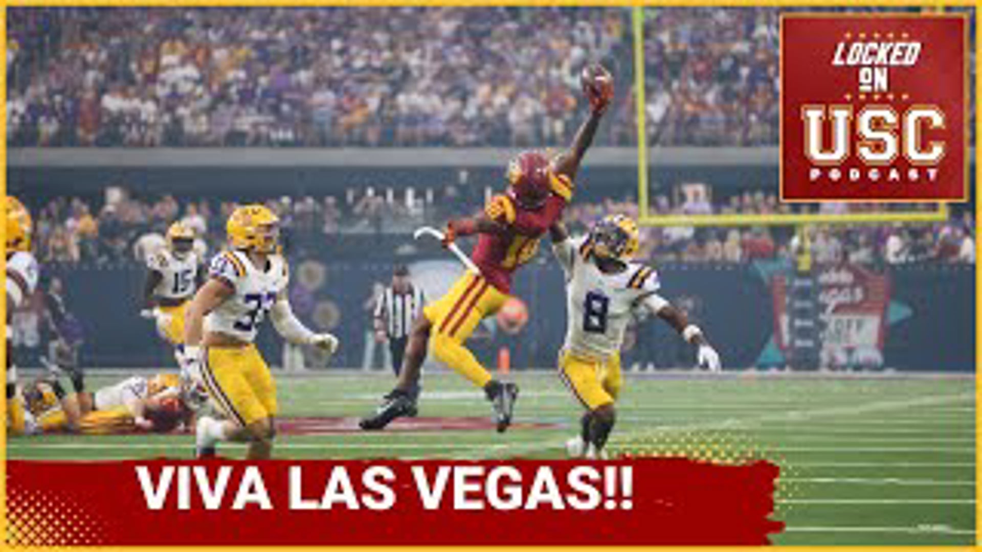 Viva Las Vegas! USC defeated LSU 27-20 in front of a soldout Allegiant Stadium. Instant Reaction!