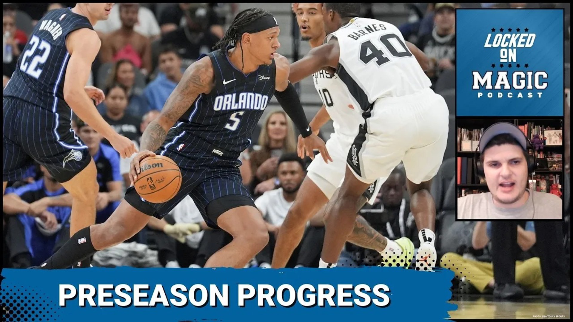 The Orlando Magic showcased their progress in a preseason clash with the San Antonio Spurs, marking a significant improvement from their preseason debut.