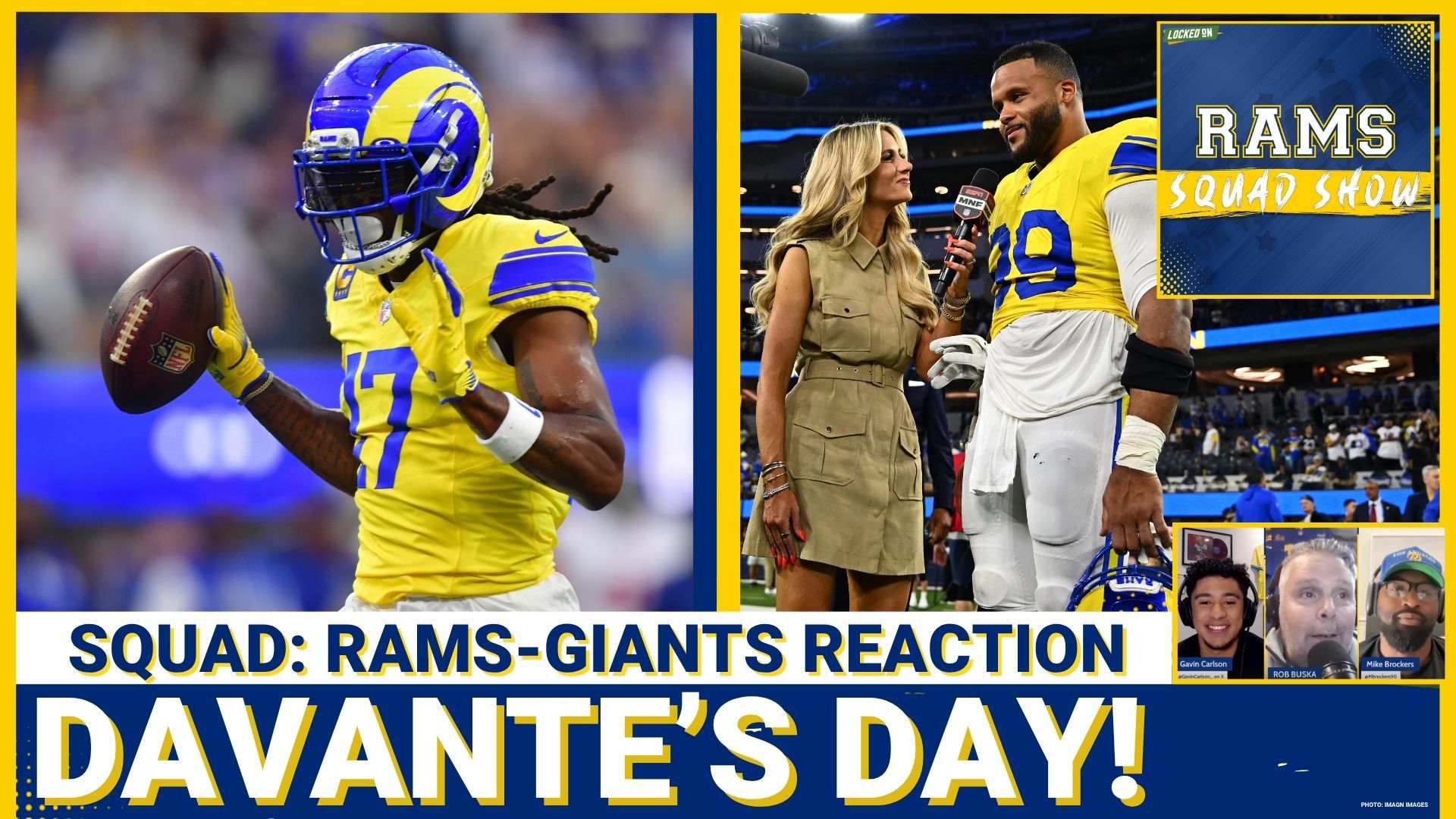Devante Adams Rams RAMS SQUAD SHOW: Davante Adams GOES OFF as Rams CRUSH Dart-less Giants ...