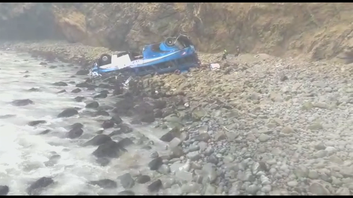 Peruvian bus hurtles over 'devil's' cliff, kills at least 48 | 9news.com
