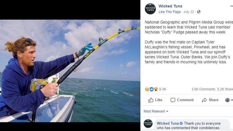Mundskyl titel chikane Nicholas 'Duffy' Fudge of 'Wicked Tuna' TV show dies at 28 | 9news.com