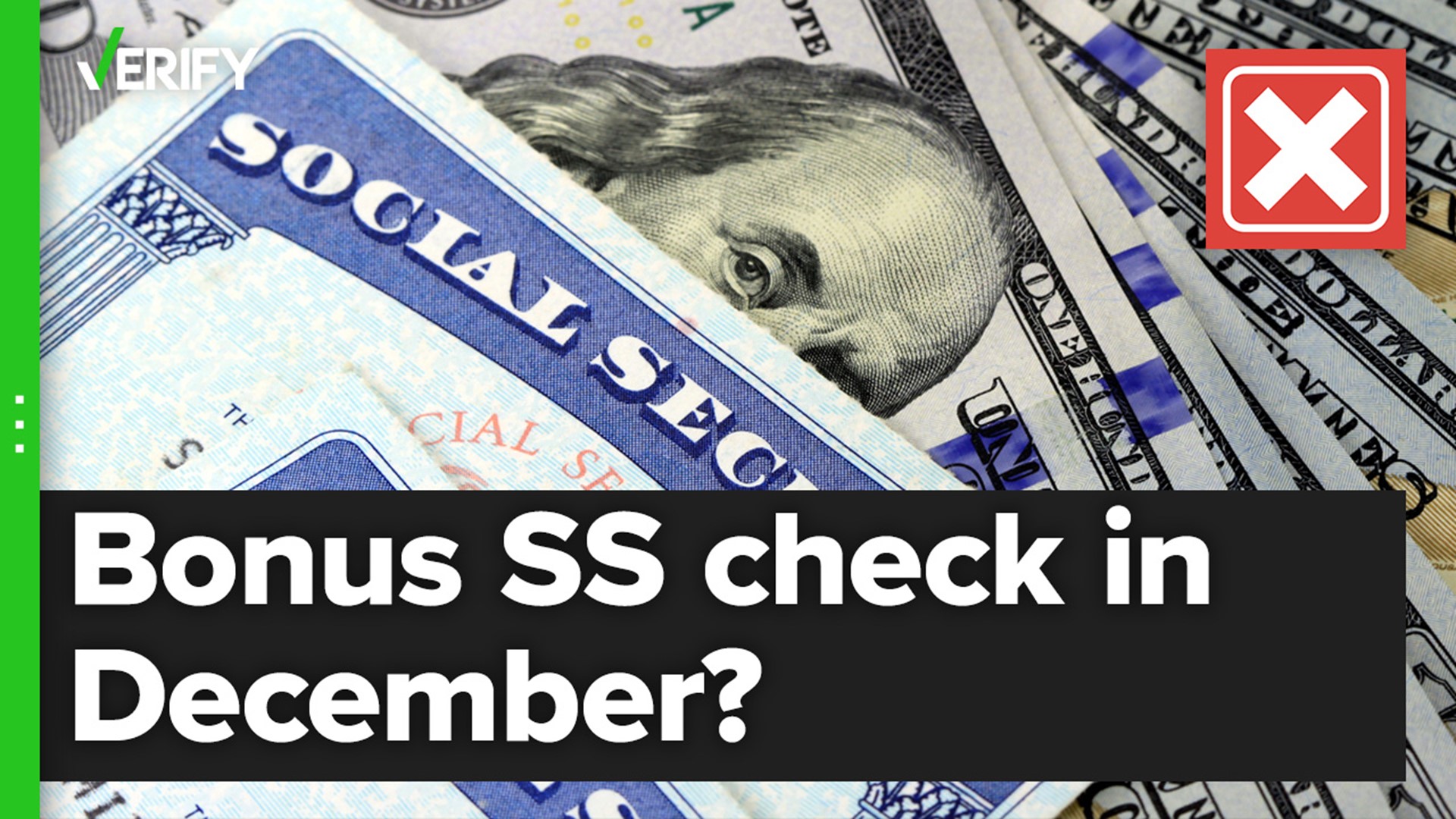 Millions of Supplemental Security Income (SSI) recipients will get two payments in December. But the second is an advance for January, not a bonus payment.