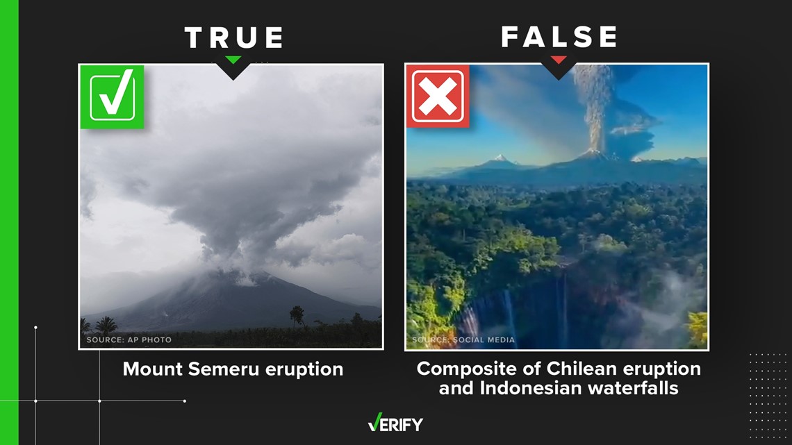 Cek fakta: Video palsu Gunung Semeru di Indonesia
