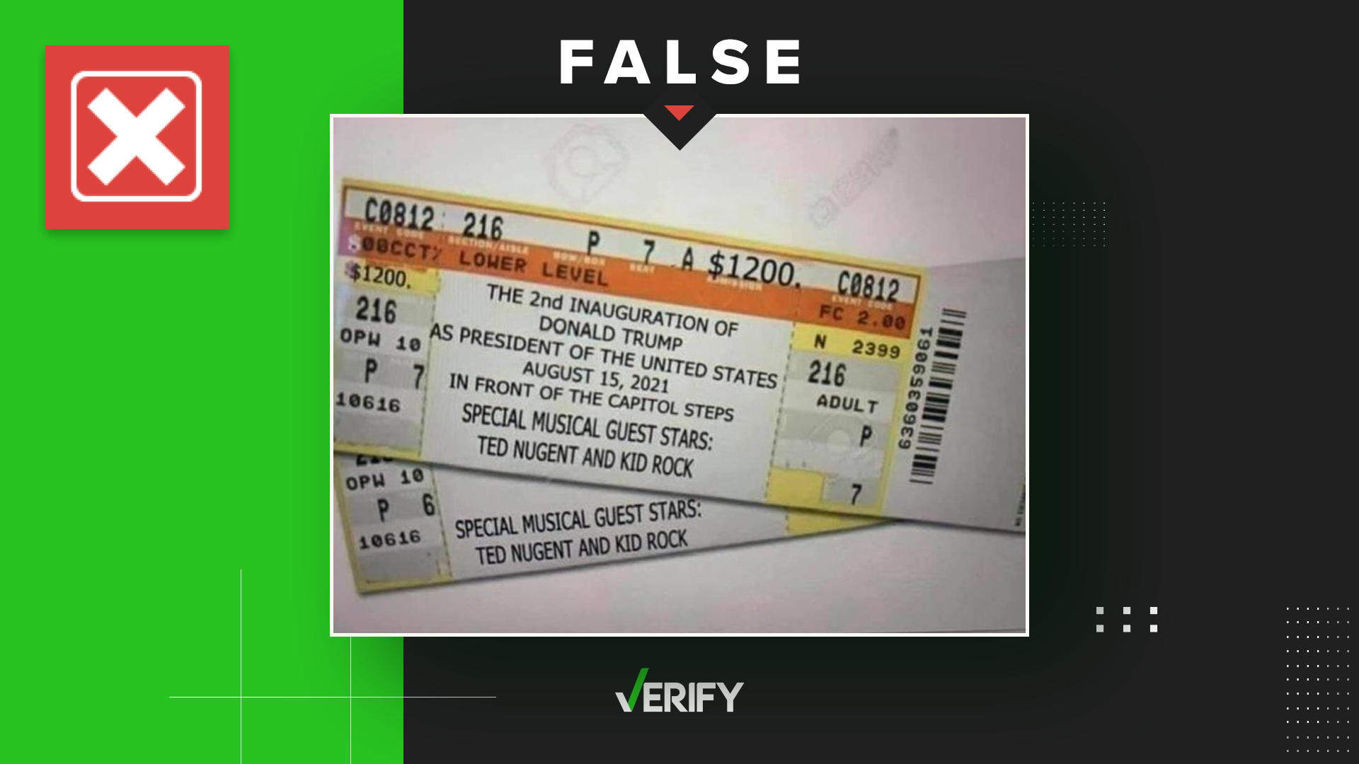 Tickets Are Not On Sale For The Second Inauguration For Trump 9news Com