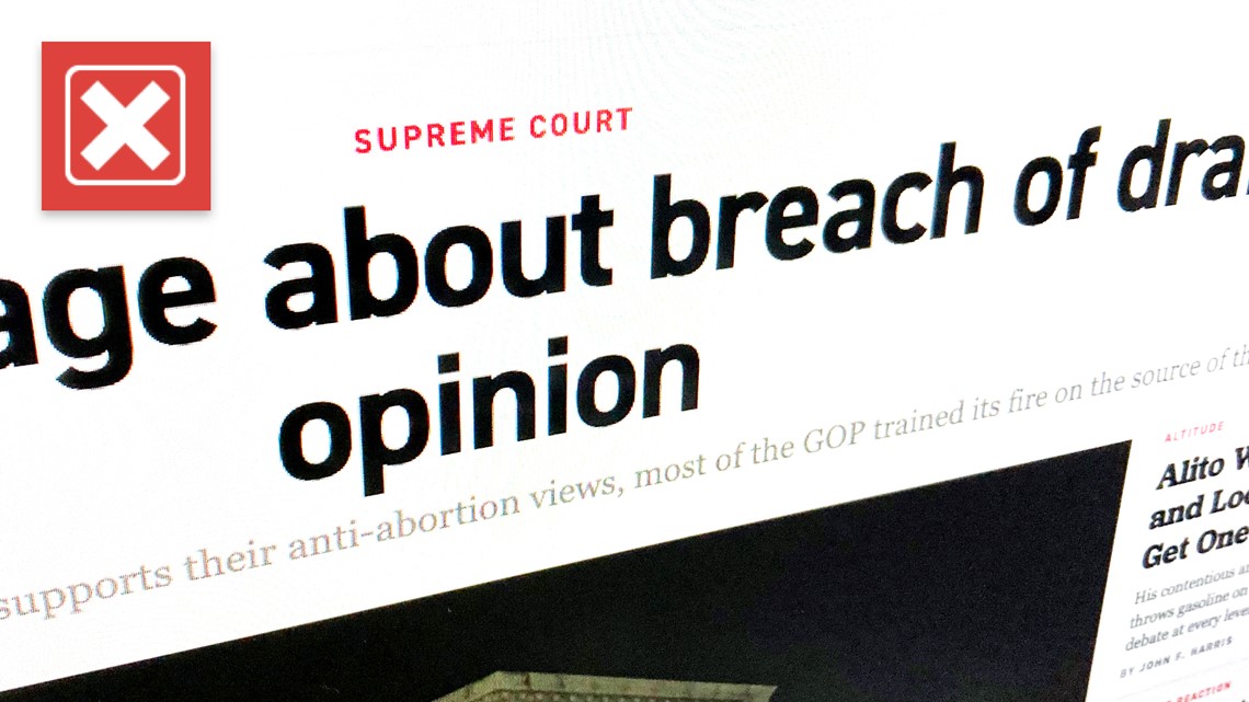 Supreme Court abortion opinion not first SCOTUS decision leak - Vimarsana News