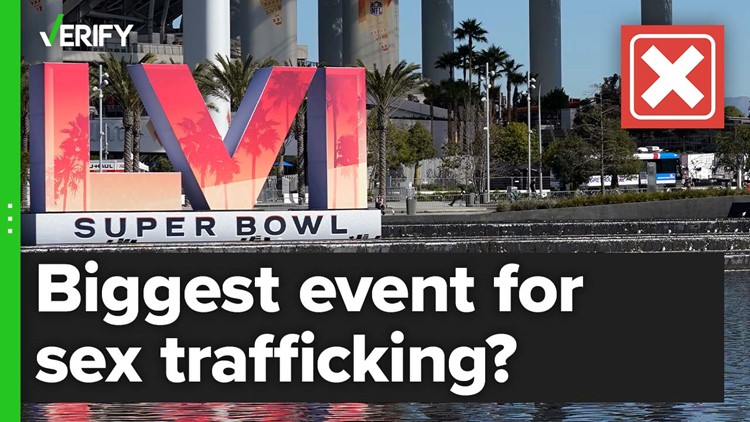 There’s no evidence the Super Bowl is the biggest sex trafficking event in the world