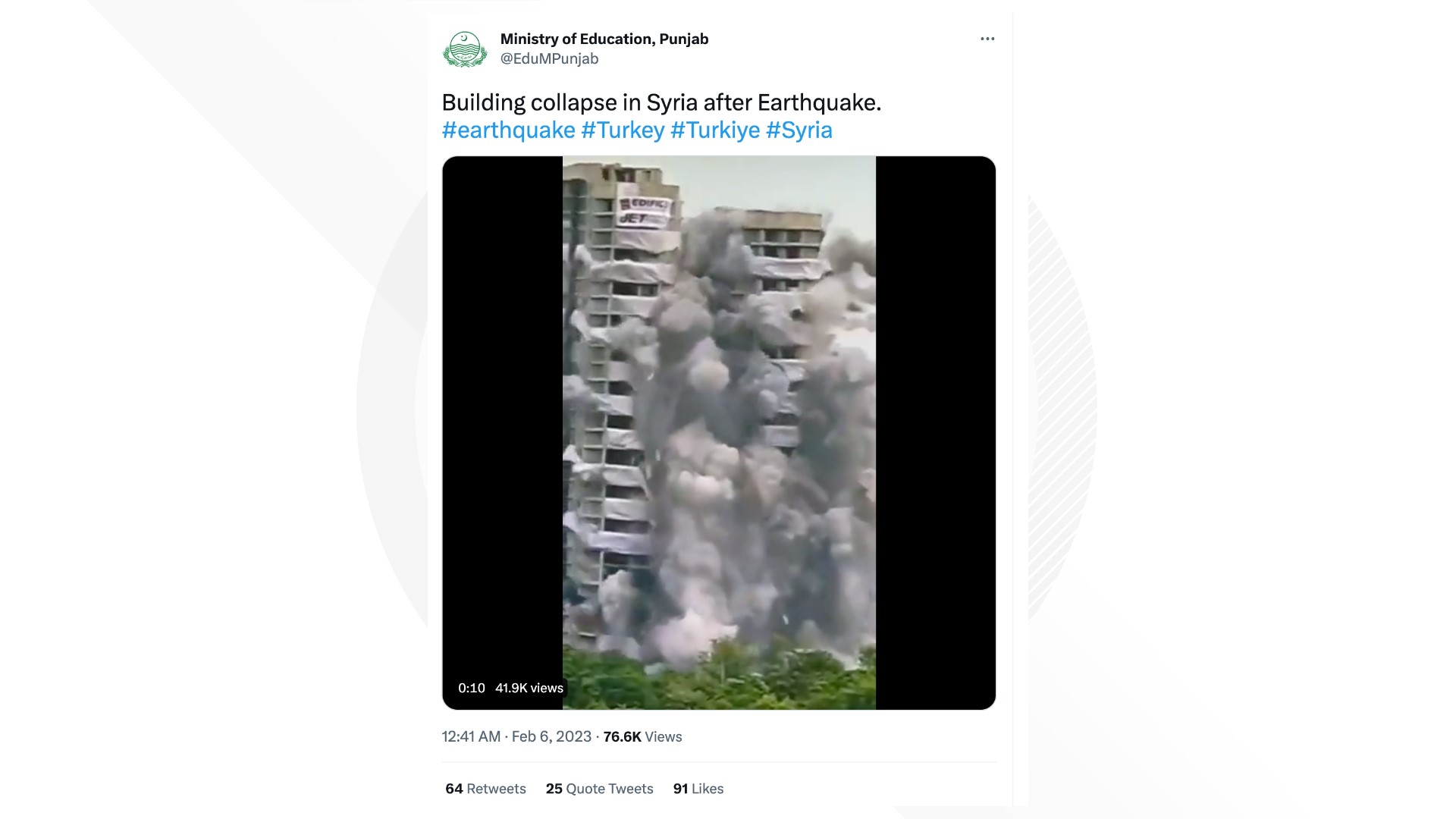 Earthquake 9news