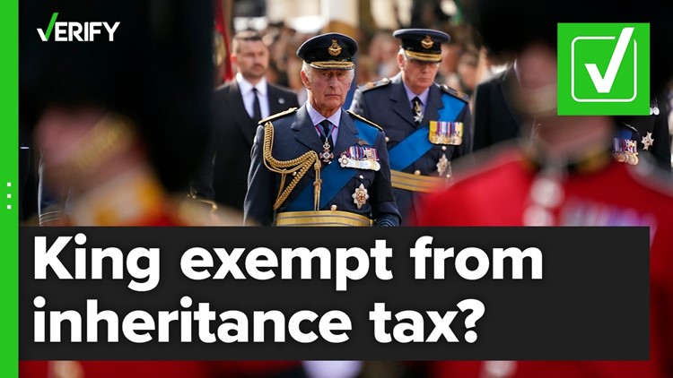 Yes, King Charles III is exempt from paying inheritance tax