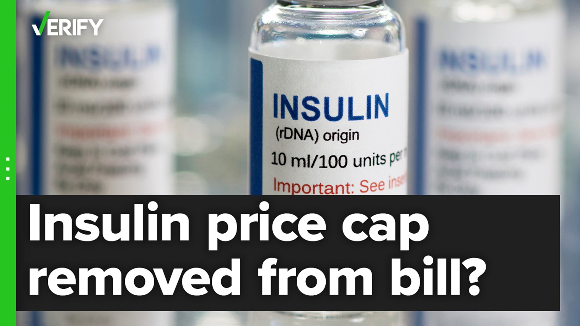 Teks aslinya menyertakan ketentuan yang akan membatasi harga insulin untuk pasien Medicare dan orang-orang yang diasuransikan secara pribadi, tetapi yang terakhir gagal mendapatkan dukungan yang cukup.