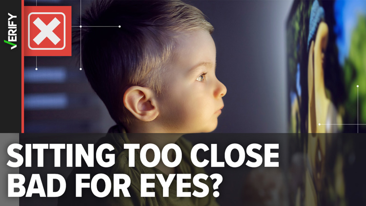Your eyes won't get damaged if you sit too close to the TV