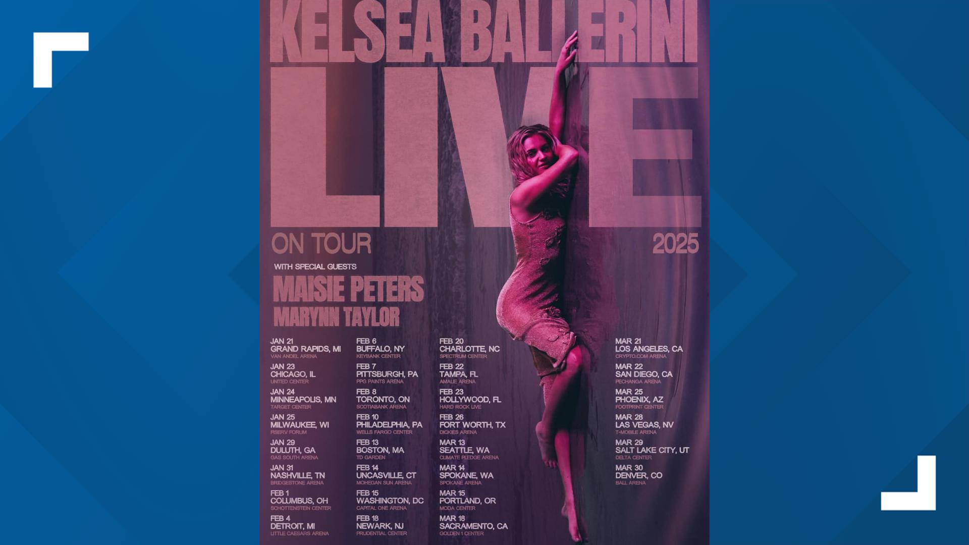 Kelsea Ballerini sets 2025 tour Here are the 30 concert dates