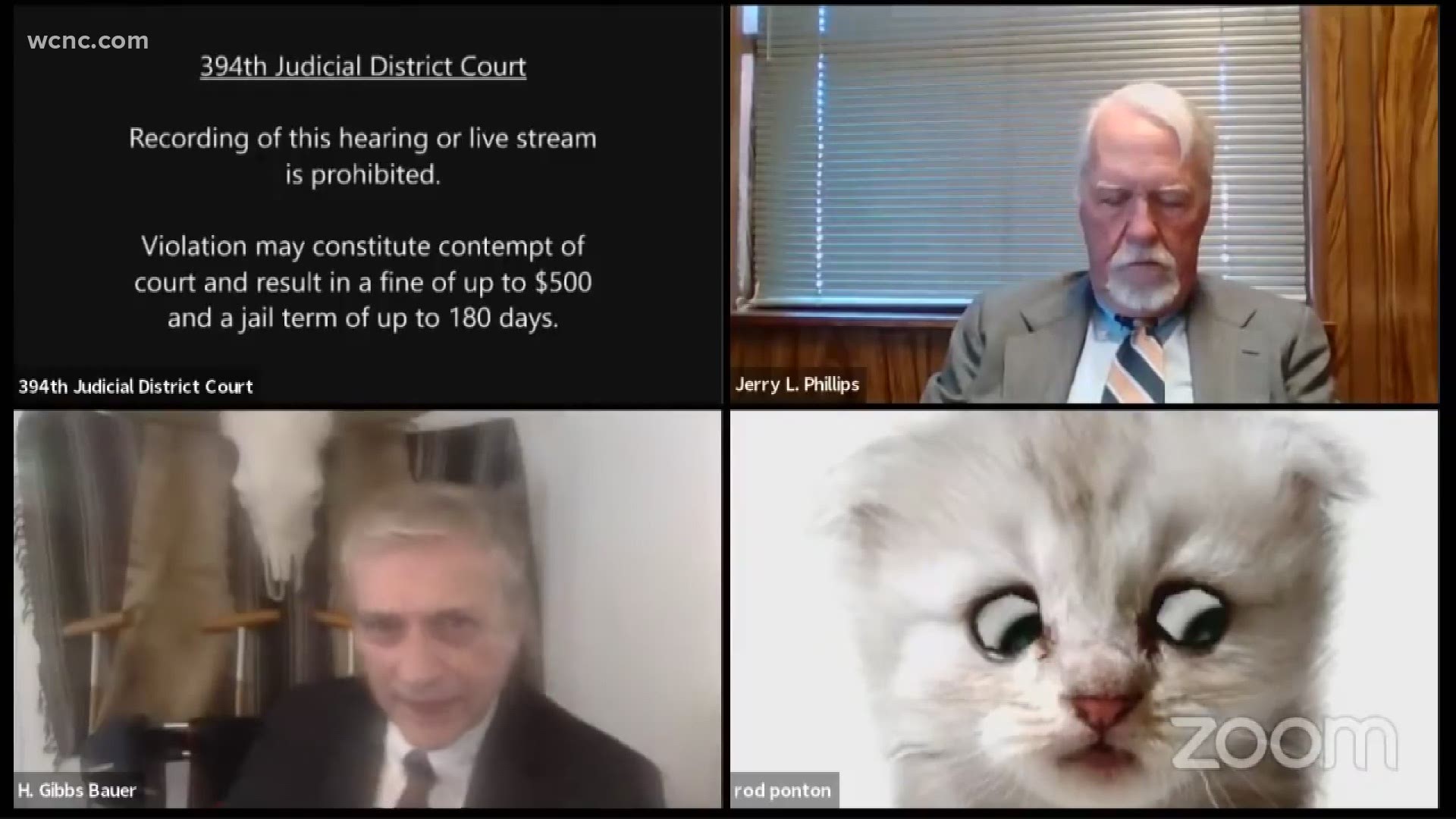 A Texas attorney's Zoom snafu went viral Tuesday after he accidentally used a cat filter during a hearing and had to explain he wasn't actually a cat.