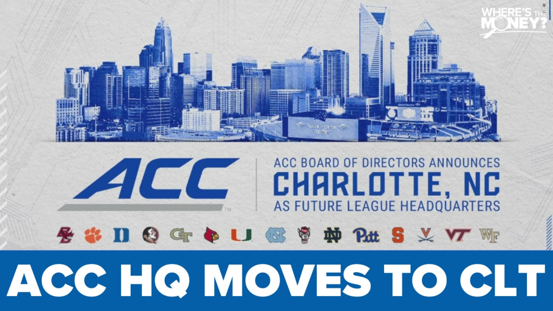 The ACC is moving its headquarters from Greensboro to Charlotte. The move is set to give the Queen City a financial boost.