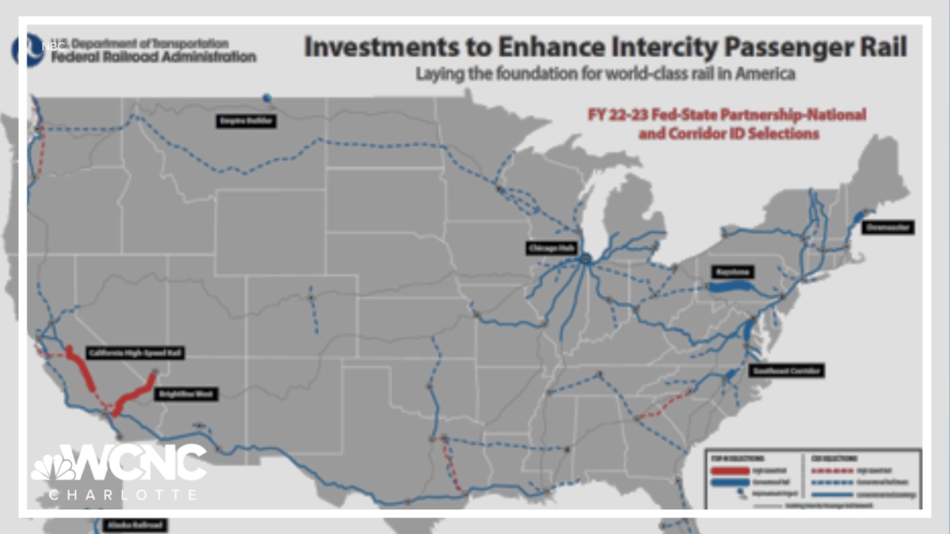 Biden to highlight funding for 10 major rail projects in US | 9news.com