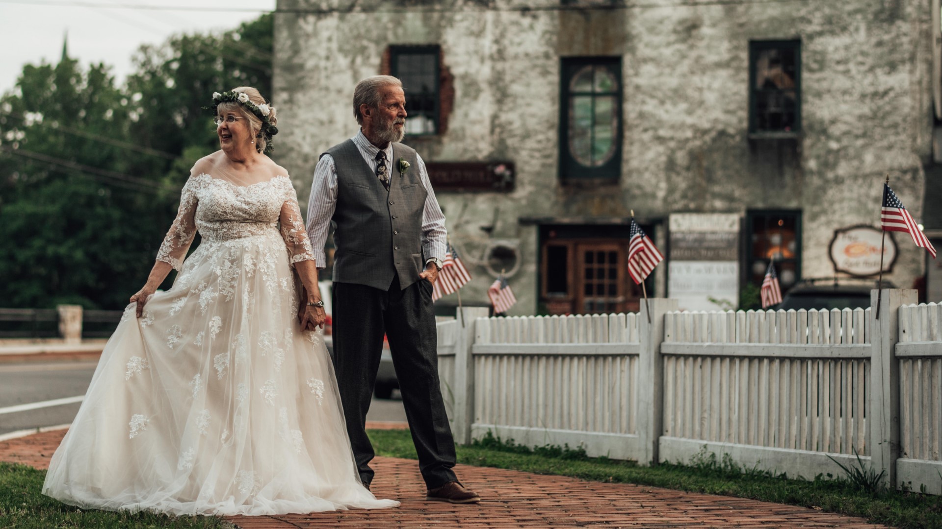 "There was one picture where they caught me holding my heart. It was the first time I saw her in the dress. I think I said, ‘Be still my heart.'"